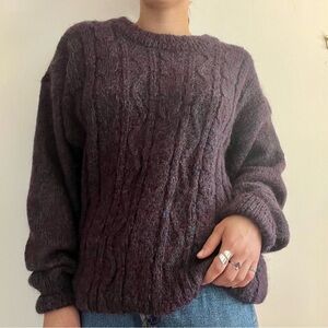 vintage chunky grandpa sweater